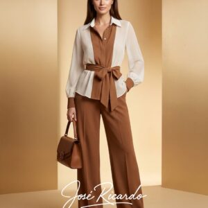 Conjunto de blusa y pantalón