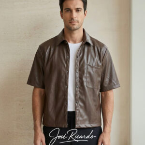 Camisa Cafe cuerina unisex