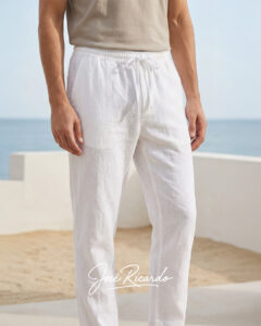 Pantalón blanco de lino